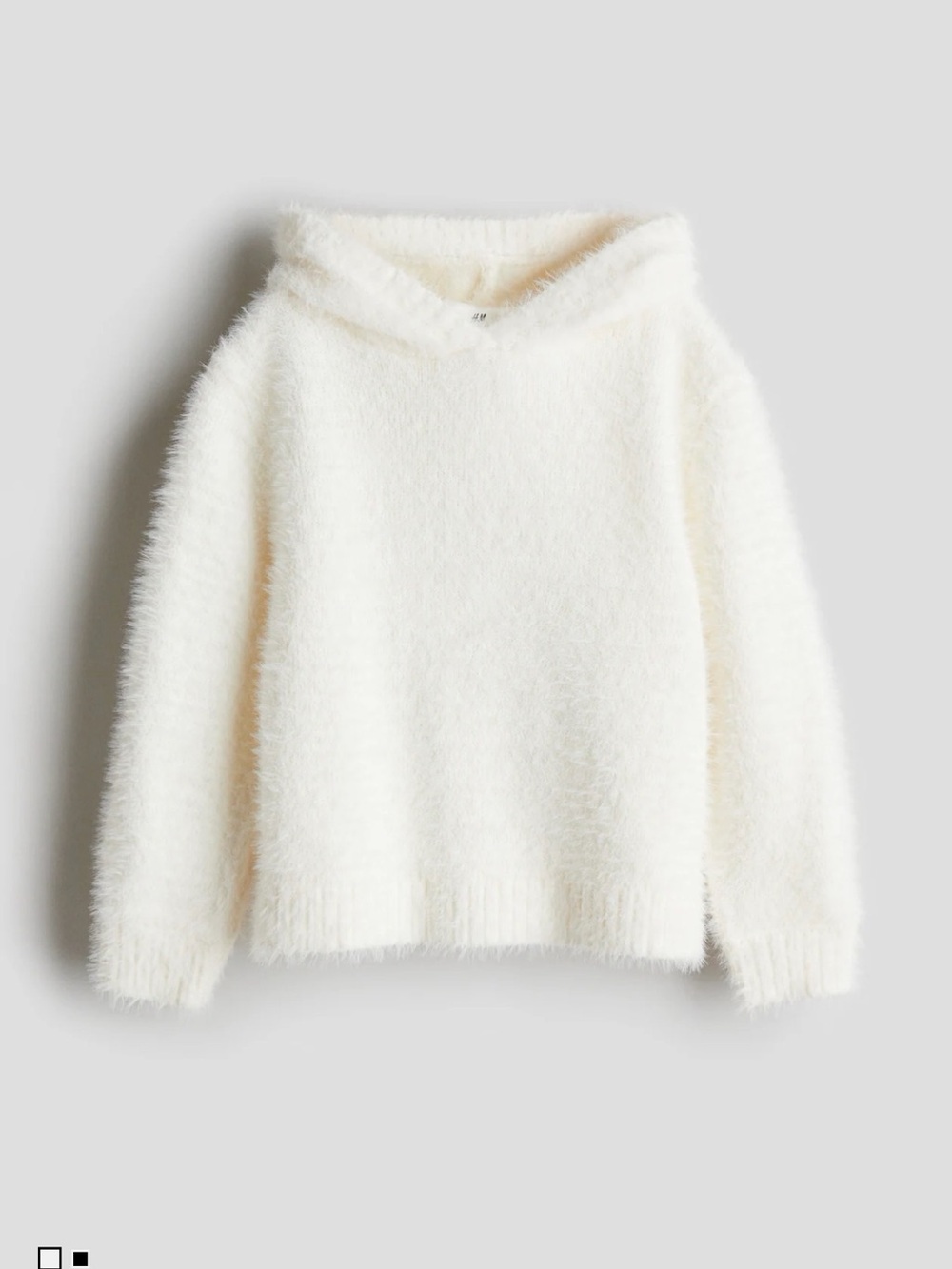 H&M Fluffy Knit Hooded Kids Set
